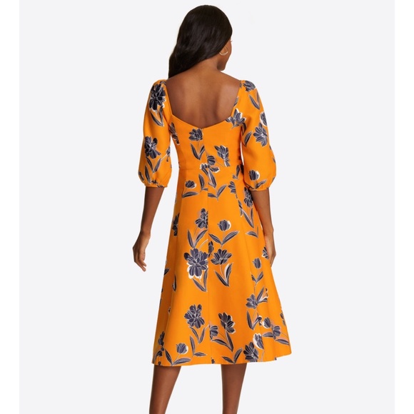 Draper James June dress in Marigold Floral, Size 4 - Picture 6 of 7